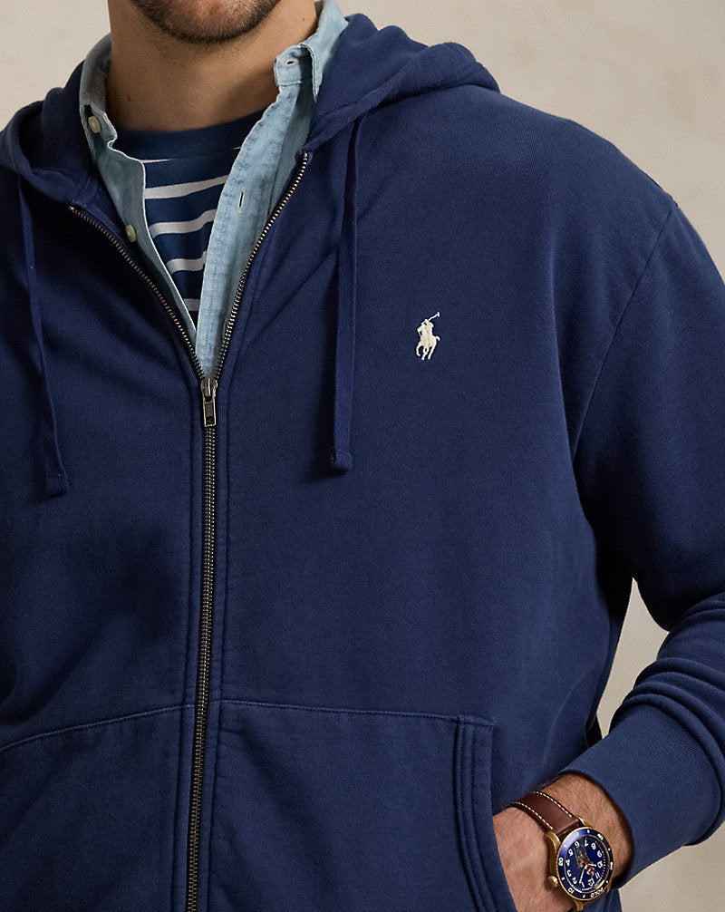 Loopback Fleece Full-Zip Hoodie Cruise Navy