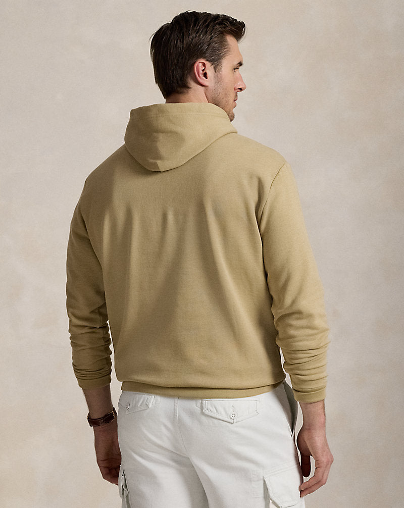 Logo Fleece Hoodie Coastal Beige