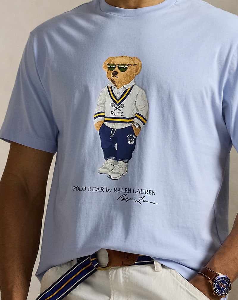Polo Bear Jersey T-Shirt Cornflour Blue