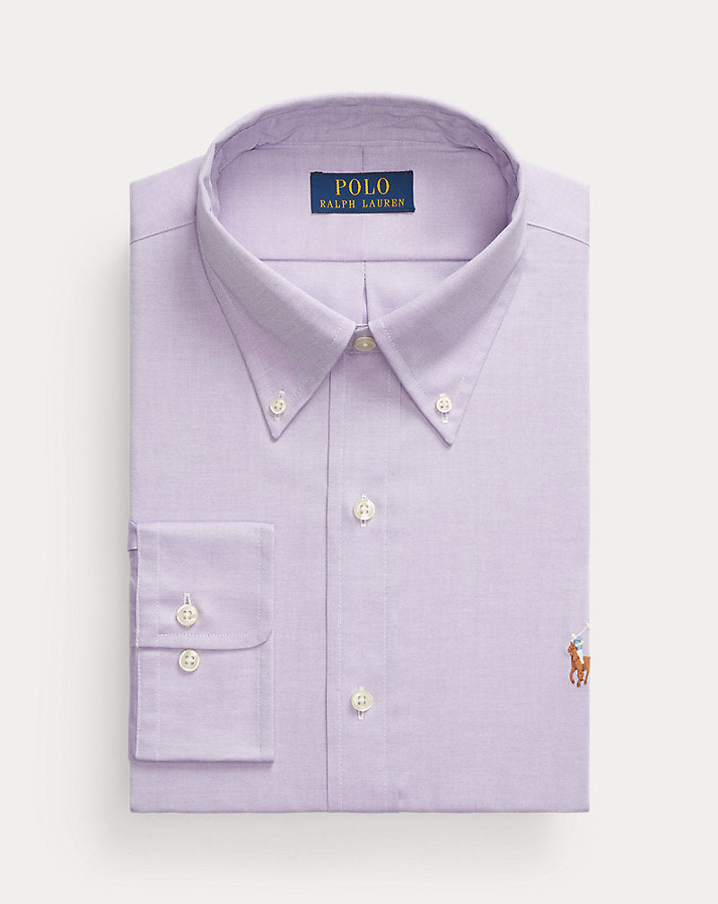 Custom Fit Oxford Shirt Light Purple/White