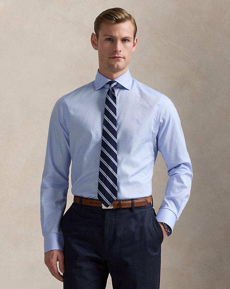 Regent Slim Fit Textured Shirt Blue/White