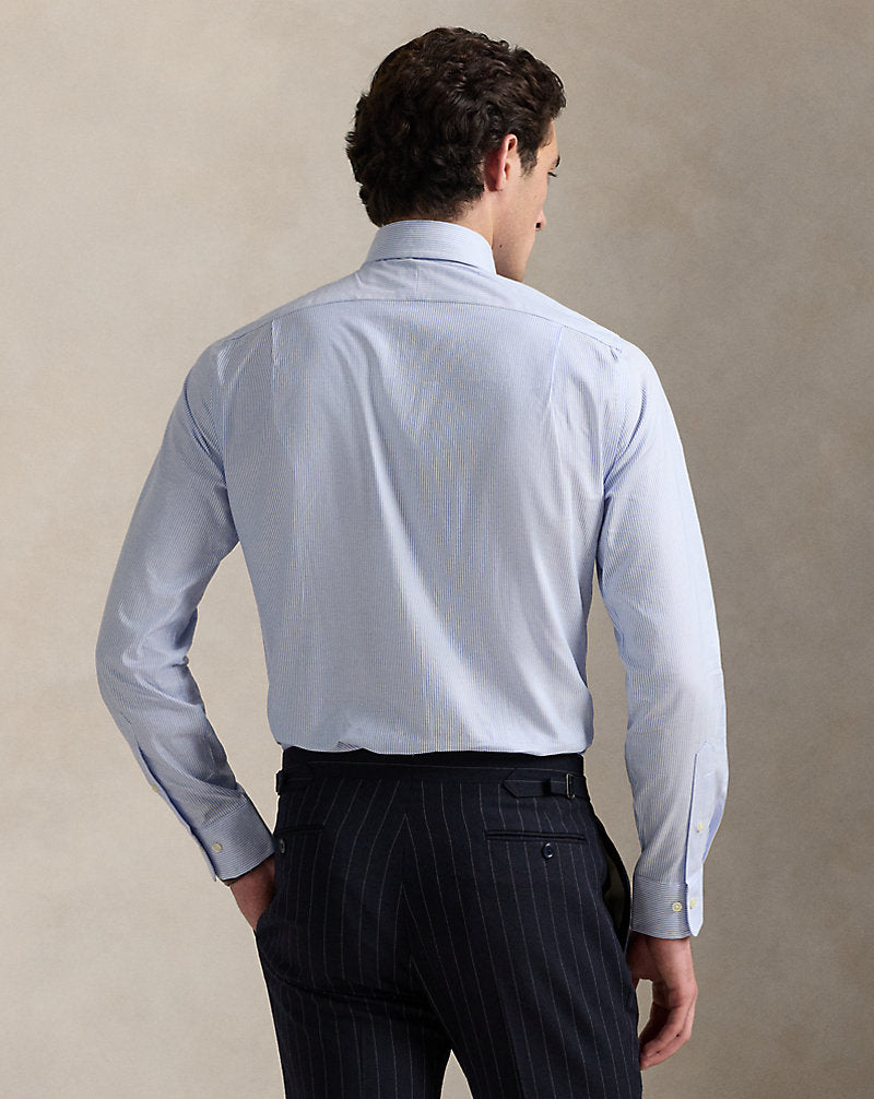 Regent Slim Fit Striped Textured Shirt Light Blue/White
