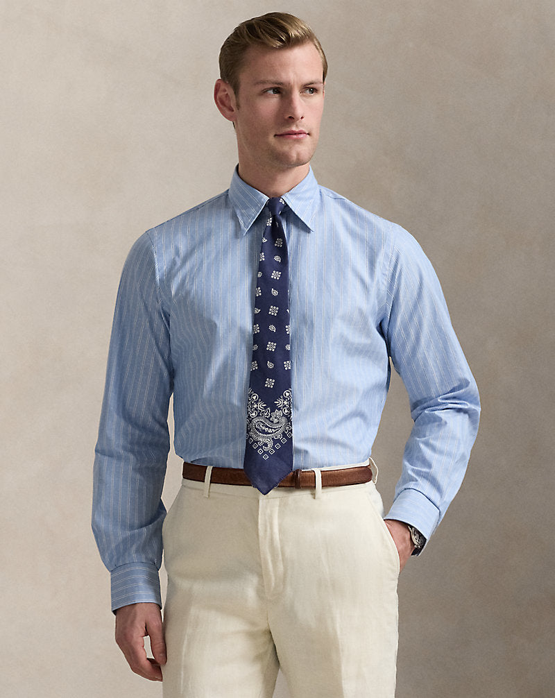 Classic Fit Striped Shirt Blue Dobby Multi