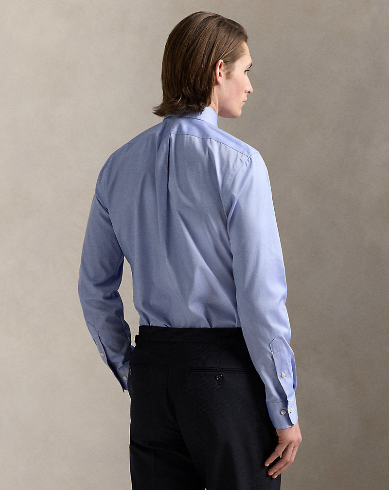 Slim Fit Pinpoint Oxford Shirt True Blue/White