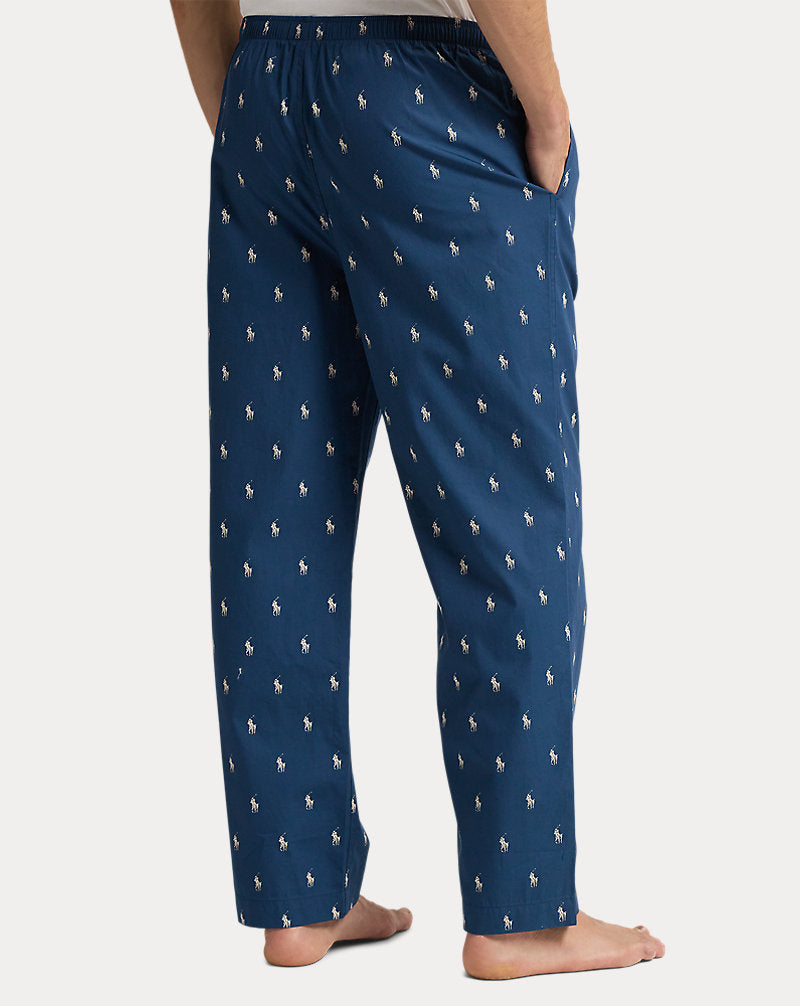 Signature Pony Cotton Pyjama Trouser Clancy Blue