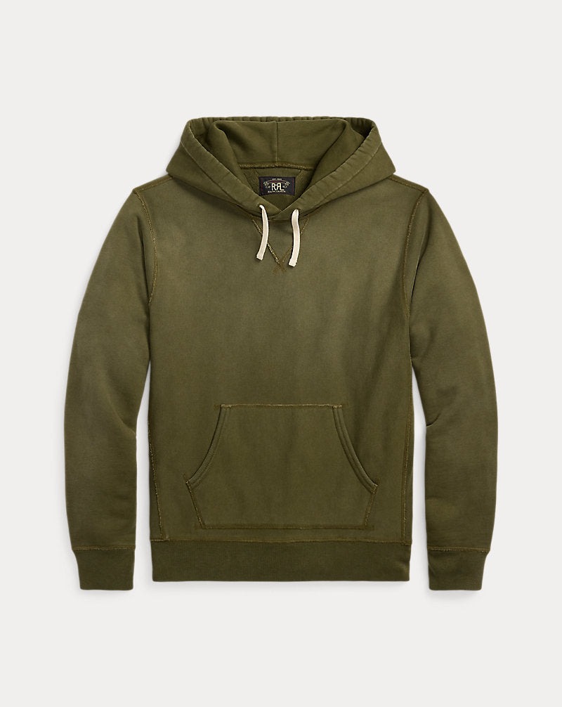 Garment-Dyed Fleece Hoodie Olive