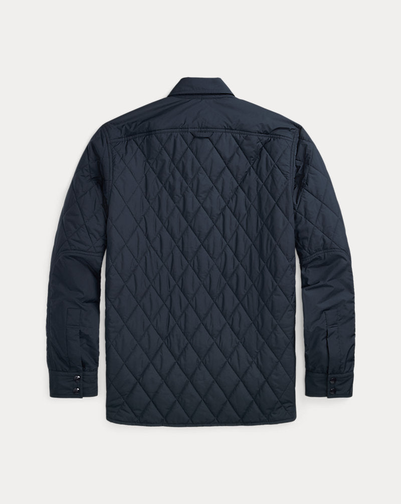 Quilted Overshirt Navy