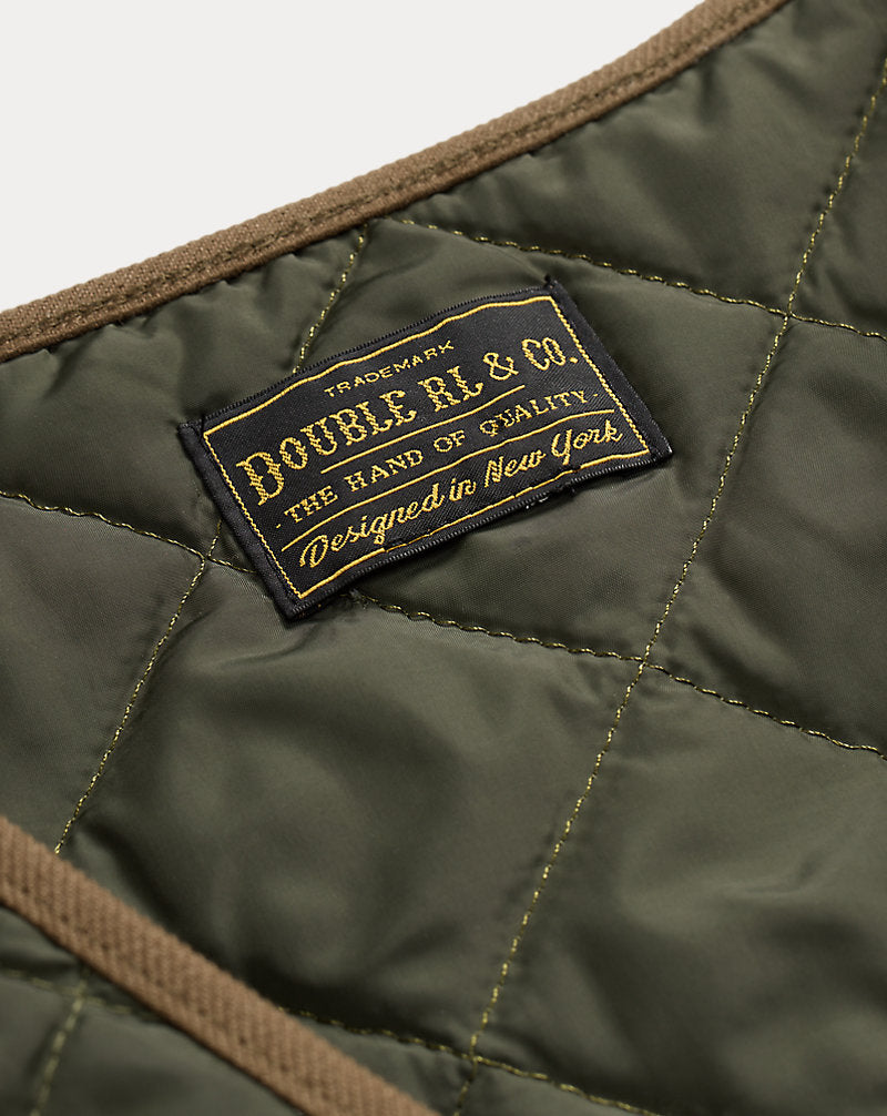 Quilted Liner Gilet Dark Green