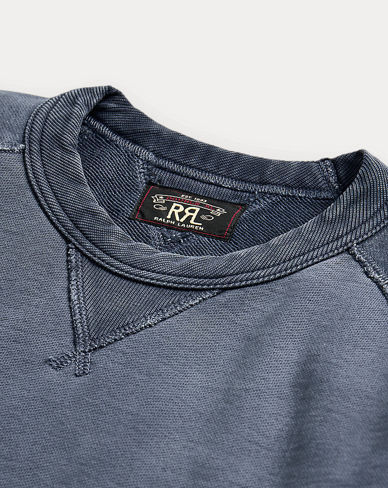 Garment-Dyed French Terry Sweatshirt Navy
