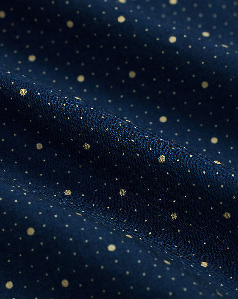Dot-Print Indigo Workshirt Indigo
