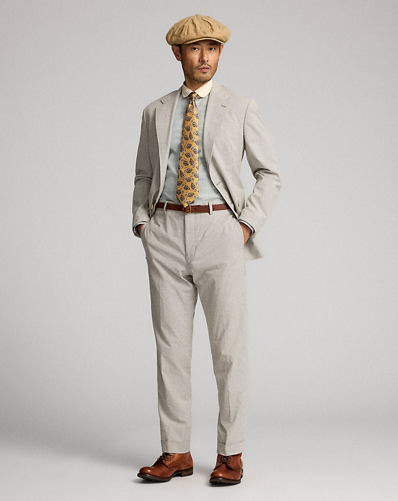 Slim Fit Checked Dobby Shirt Blue/White