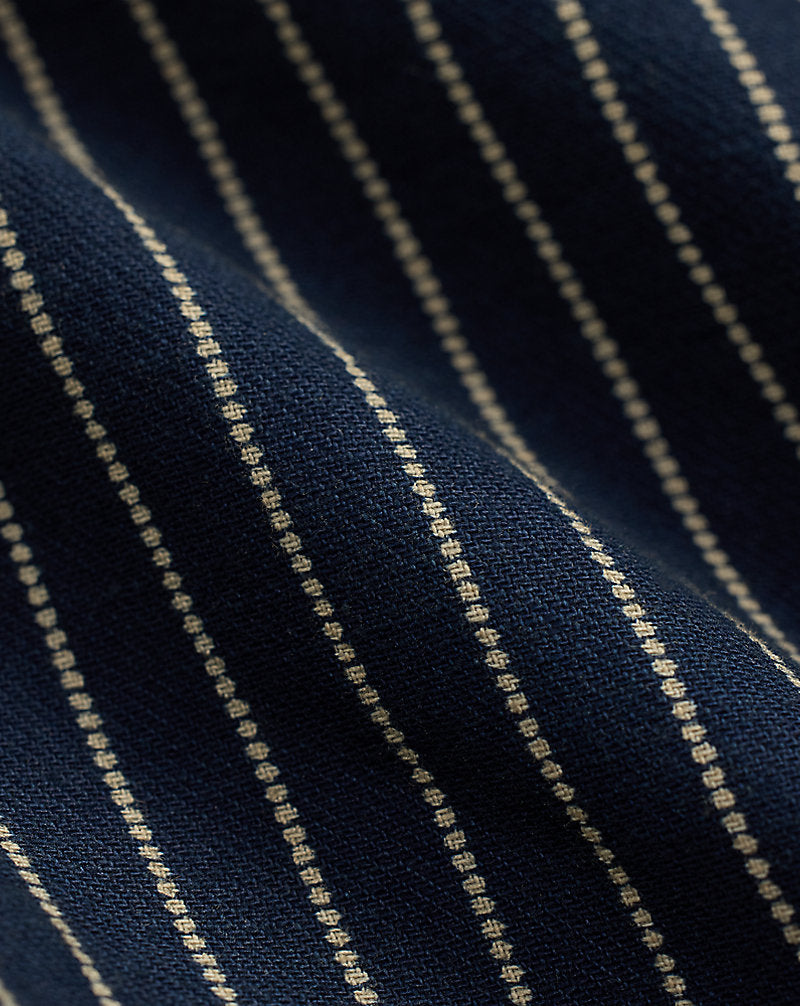 Indigo Dot-Stripe Twill Engineer Coat Indigo Rinse
