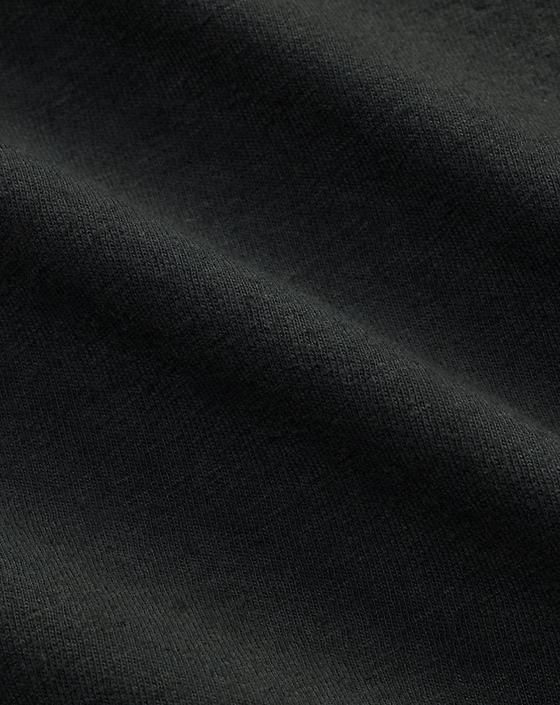 Logo Cotton-Hemp Jersey T-Shirt Faded Black Canvas
