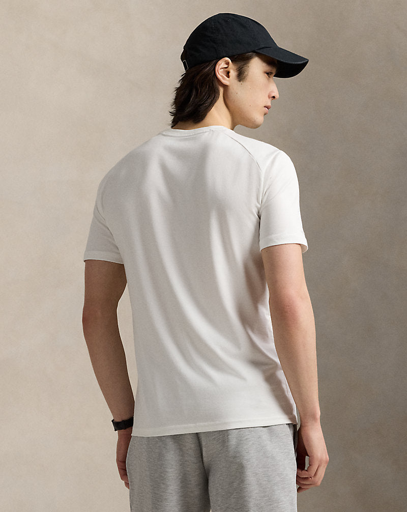 Performance Cotton-Blend Jersey T-Shirt Ceramic White