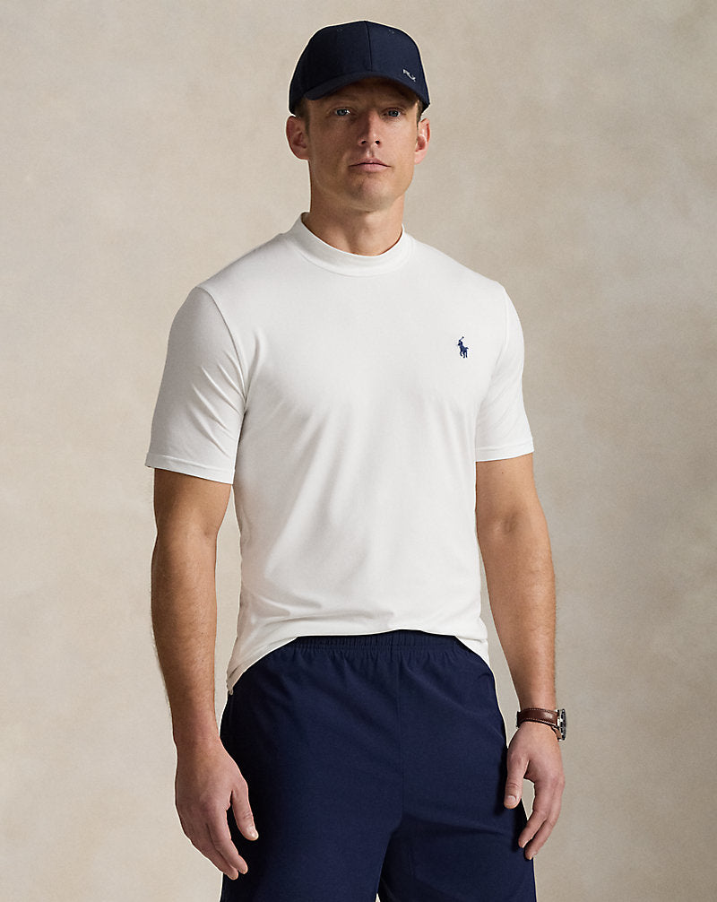 Tailored Fit Performance Mockneck Ceramic White