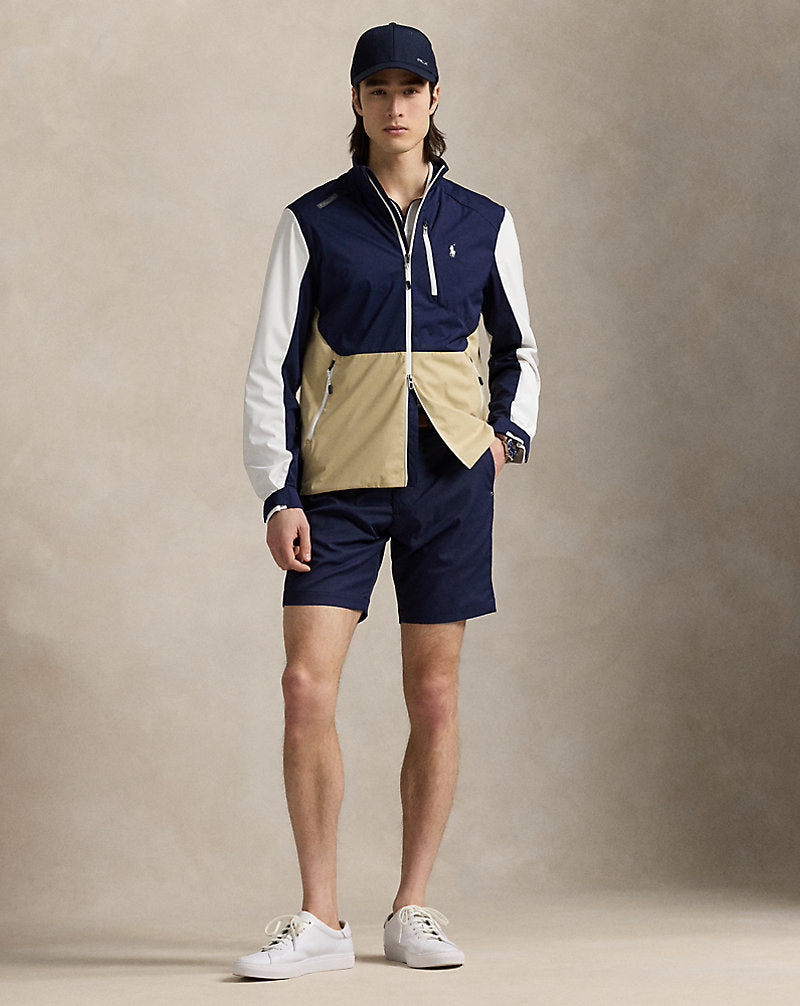 Colour-Blocked Packable Jacket Classic Khaki Multi