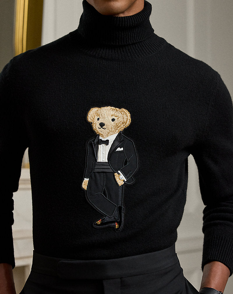 Polo Bear Cashmere Rollneck Jumper Classic Black