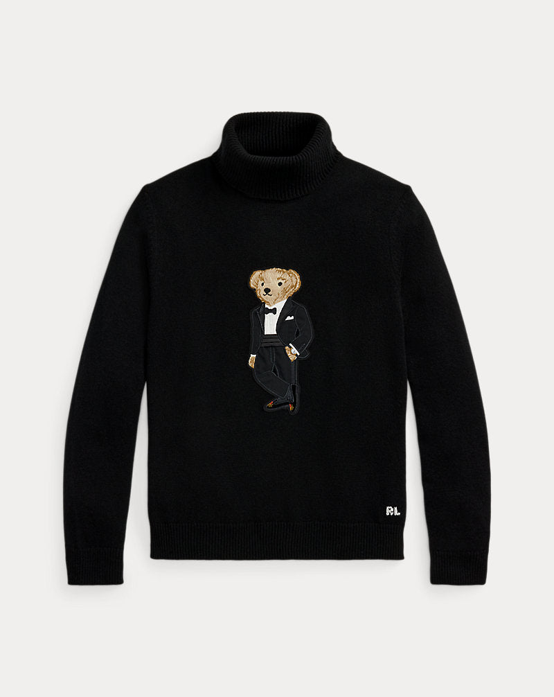 Polo Bear Cashmere Rollneck Jumper Classic Black