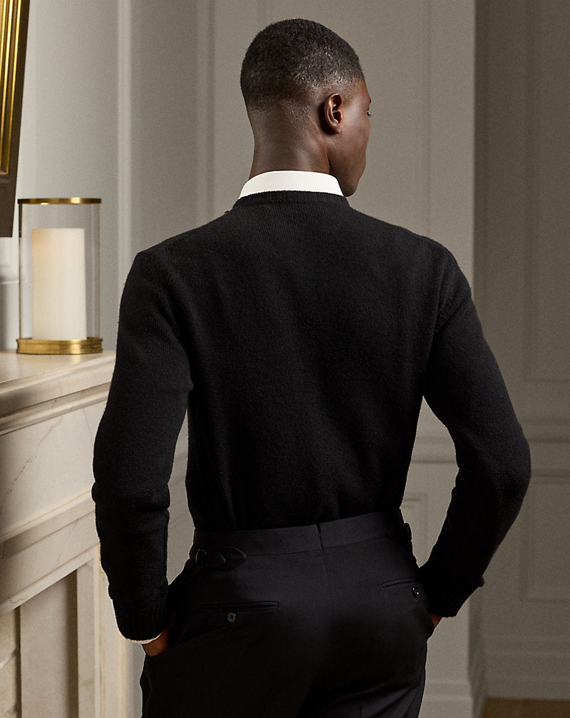 Bullion-Patch Cashmere Jumper Classic Black