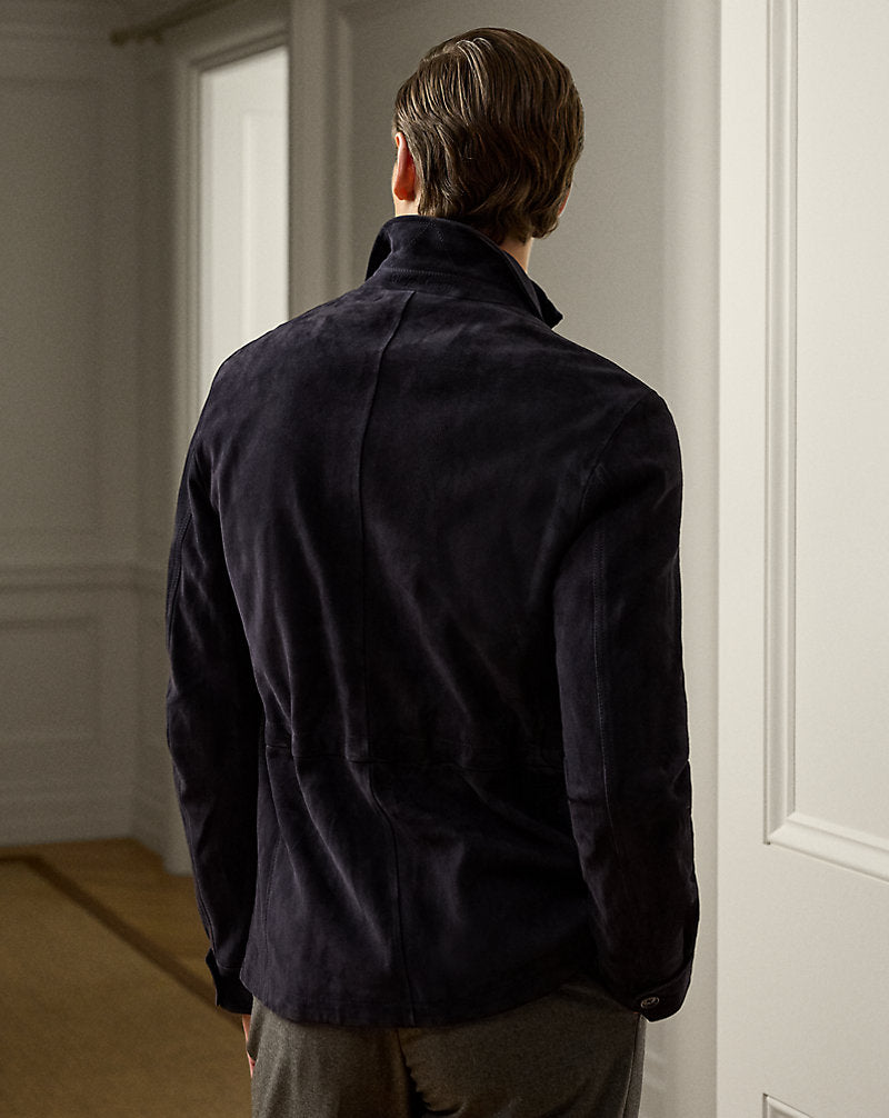 Crawford Suede Field Jacket Classic Chairman Navy