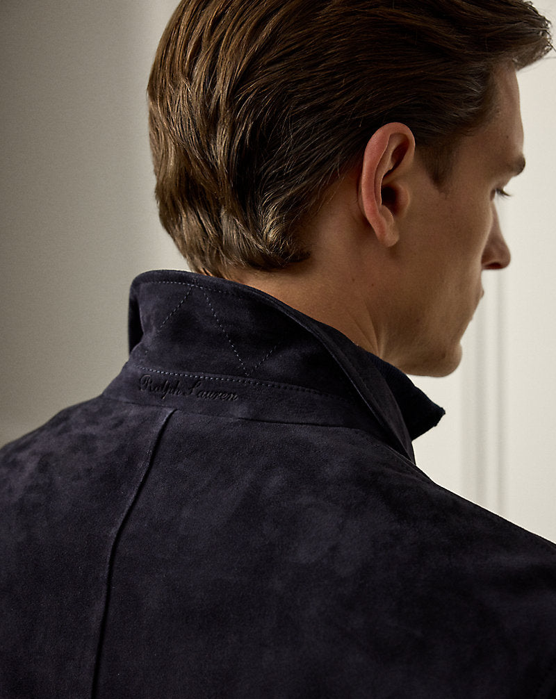 Crawford Suede Field Jacket Classic Chairman Navy