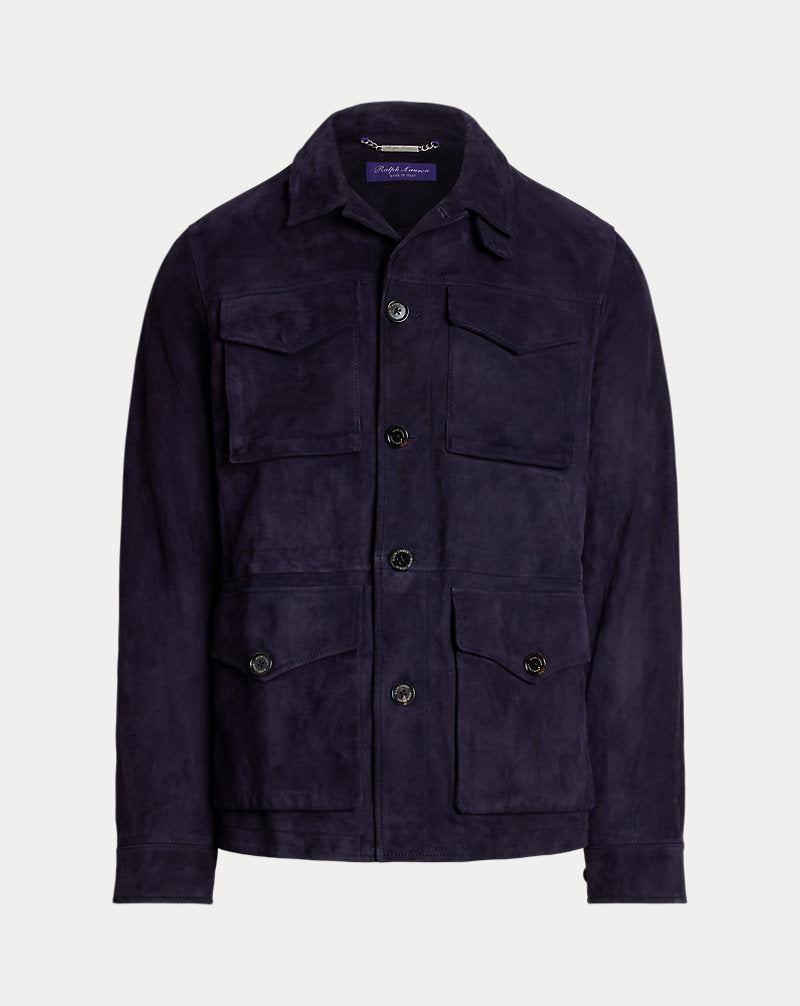 Crawford Suede Field Jacket Classic Chairman Navy